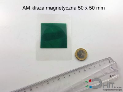 AM klisza magnetyczna 50 x 50 mm  - dodatki do magnesu