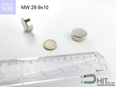 MW 29.9x10 N38 magnes walcowy