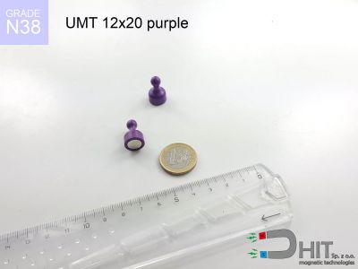 UMT 12x20 purple [N38] - uchwyt do tablic